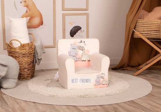 Kinderzetel Best Friends Peuterstoel - Kinderfauteuil - Kinderbank - Kindersofa - Kinder fauteuil - Kinderzeteljes peuters - Kinder zetel - Kinderstoel - kinderfauteuils - Speelgoed 1 jaar - Gomoor — afbeelding 2