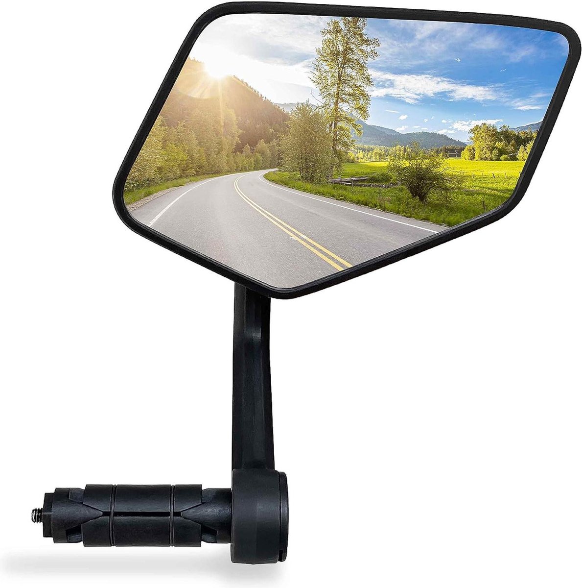Rétroviseur de vélo gauche HD extra large - pour vélo électrique - verre véritable Rétroviseur de vélo gauche HD extra large - pour vélo électrique - verre véritable