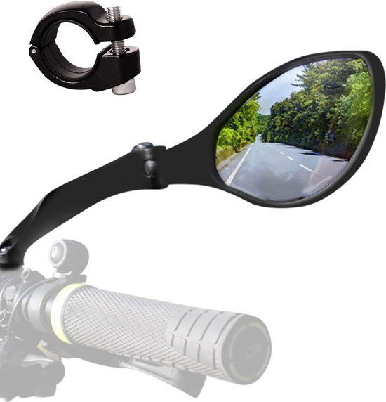 Foto: Fietsspiegel ebike achteruitkijkspiegel 360 draaibaar voor bijna alle fietsen geschikt inc inbussleutel