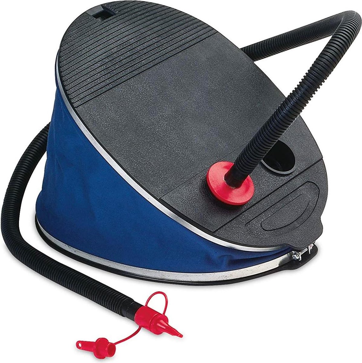 Giant Bellows voetpomp - luchtpomp - 30 cm - met 3 opzetstukken - voor outdoor en camping.