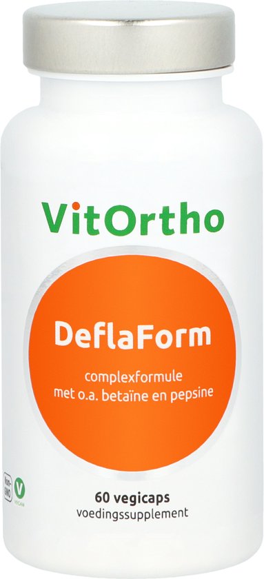 Foto: Vitortho deflaform 60 capsules enzymenpreparaat