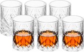 Secret de Gourmet Shotglazen Marbella - set 6x - 60 ml - glas - borrelglazen - luxe glaasjes - shotjes drinken