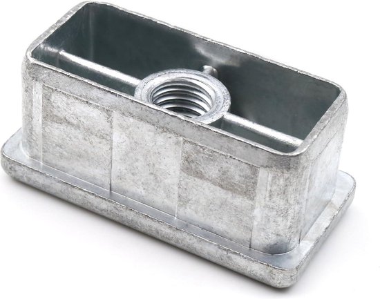 Design61 5X Steckverbinder für Vierkantrohre mit Abgang Rohrverbinder
