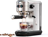 Bol.com HiBREW Espressomachine Handmatig - Espresso Maker - Espressomachine Met Koffiebonen - Praktisch - Stijlvol aanbieding