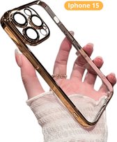 Nivard Telefoon Hoesje - Telefoonhoesjes - Phone Case - Shockproof - Premium Protection - Geschikt Voor iPhone 15 - Goud