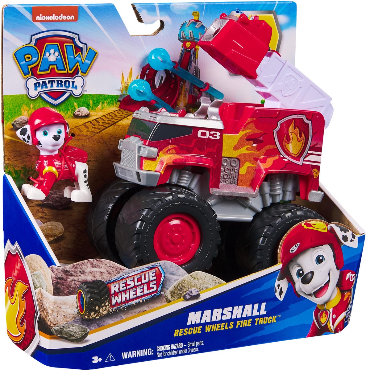 PAW Patrol Reddingswagens - Brandweerauto met Marshall speelfiguur - Speelgoedauto — afbeelding 17
