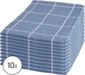 Byrklund Set Blauw - 10x Theedoek 50x70cm