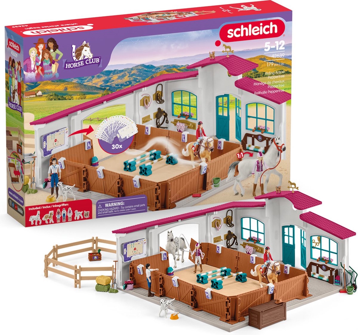 schleich HORSE CLUB Rijhal Peppertree - Paardentraining - Paardenspeelgoed - 42639 — afbeelding 9