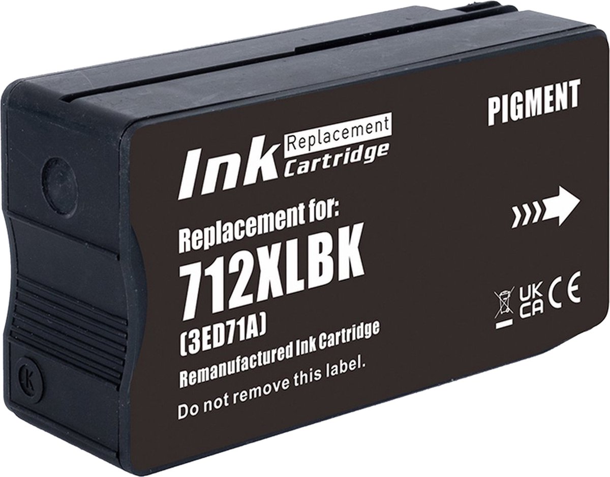 Inktcartridges Geschikt voor HP 712 - Zwart - Geschikt voor HP DesignJet T210 - T230 - T250 - T630 - T650 Studio
