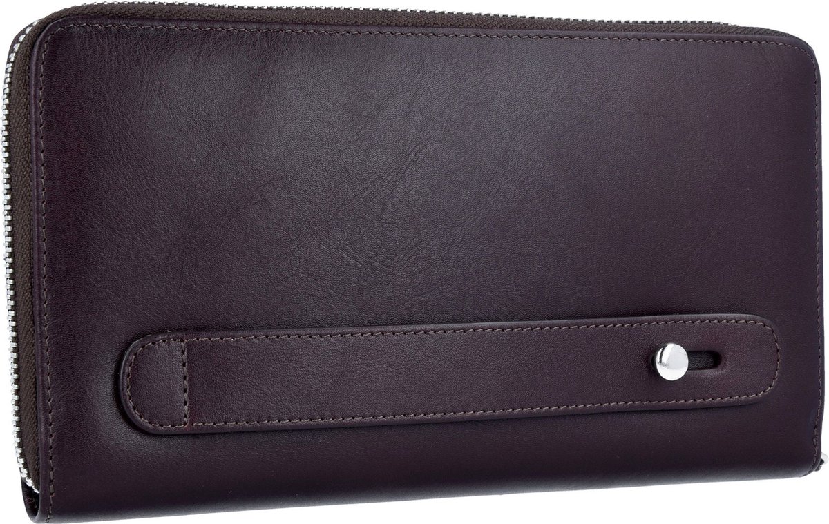 Portefeuille Picard Hans 1 Zip Wallet - Cuir De Vache Couleur Tabac - Protection RFID - Homme
