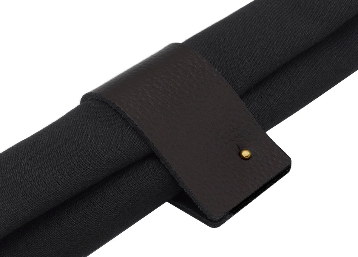 NOOBLU DUBL servetringen - Gold edition - Kleur: Chocolate brown, Aantal: set van 4