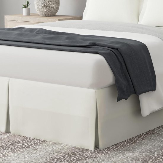 FreshCulture Jupe de lit pour grand lit, jupe de lit
