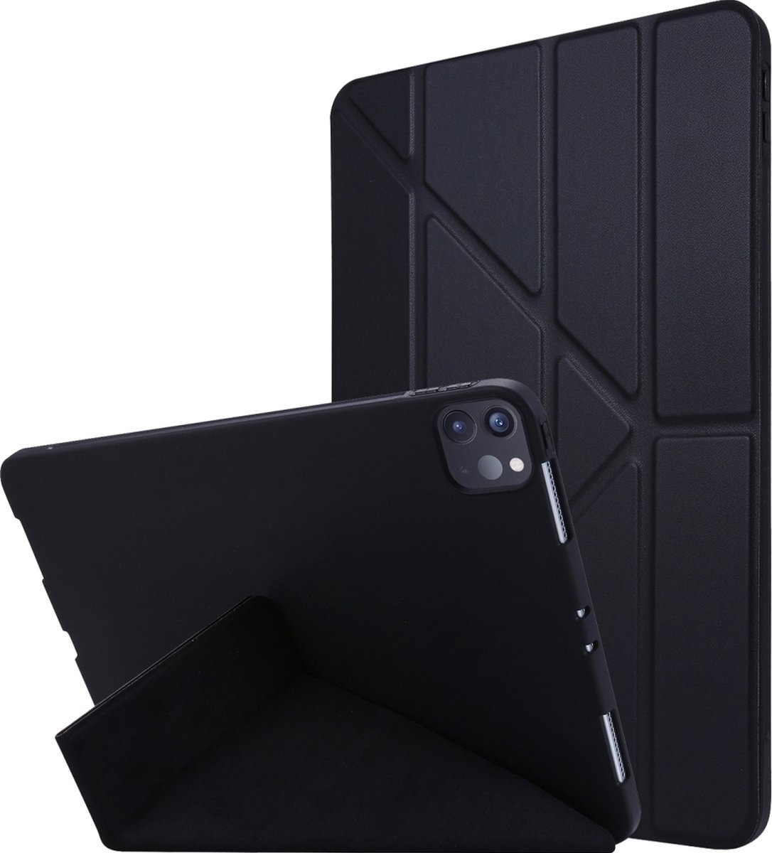 Mobigear Tablethoes geschikt voor Apple iPad Pro 13 Inch (2024) Hoes | Mobigear Origami Bookcase - Zwart