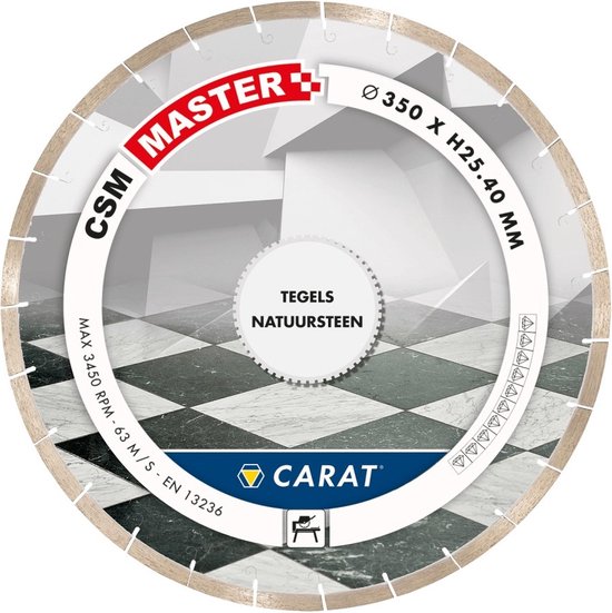 Foto: Carat diamantzaag tegels 300x25 40mm csm master