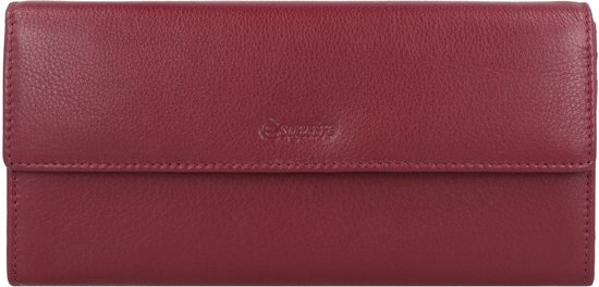 Esquire Cuir Porte-monnaie Viktoria Ladies Long Wallet Bordeaux Rouge foncé