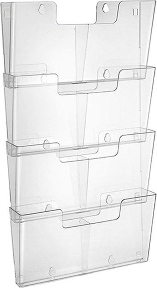Wandfolderhouder koppelbaar 2x A5 (4 stuks)
