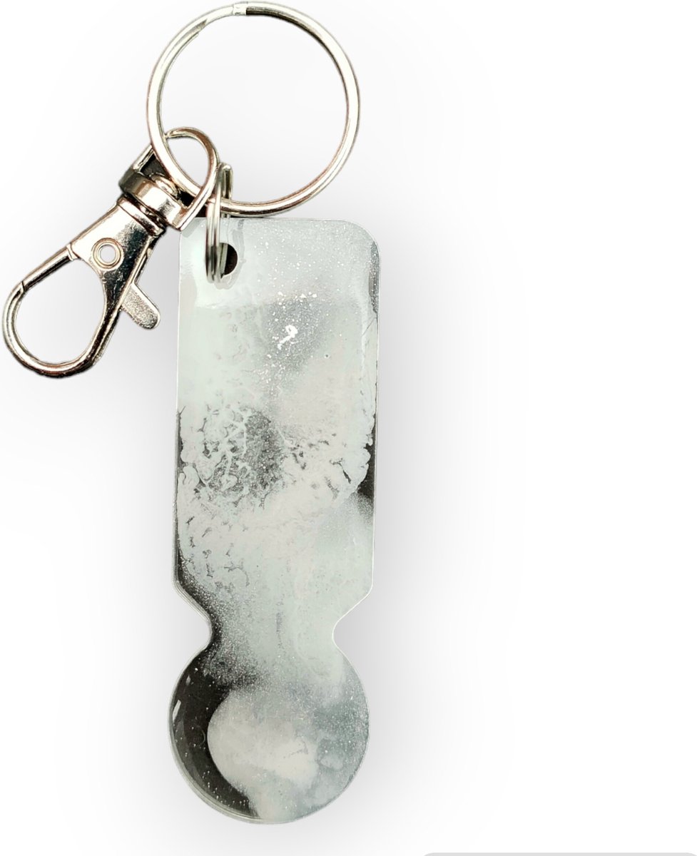 Resin Art JR: Winkelwagenmuntje / Muntje voor in winkelwagen / Sleutelhanger