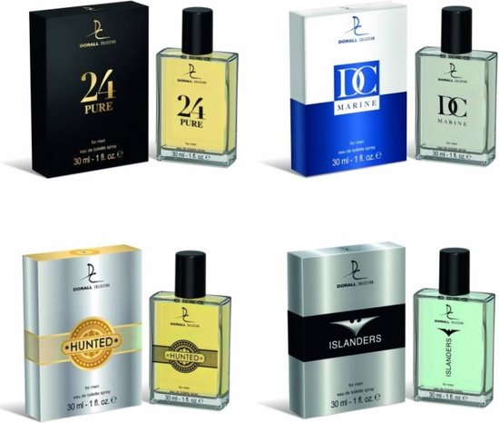 Dorall mini parfum alle 4 soorten heren eau de toilette 30ml
