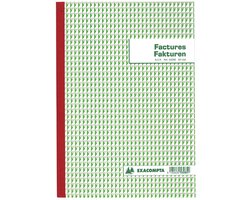 Exacompta factuurboek formaat 21 x 297 cm tweetalig tripli (50 x 3 vel)