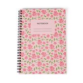 Carnet de notes | Fleurs de cahier | Spirale de cahier | Doublé | 144 pages | Cahier A5 | Fotofabriek