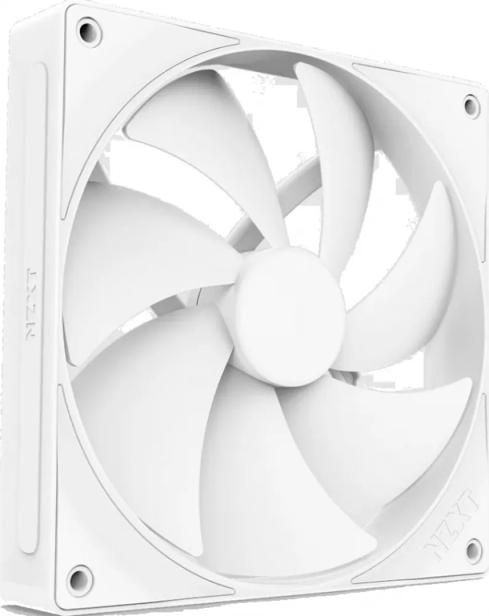 NZXT F140P White - Ventilatorhuis 140mm - 93.20 cfm - 500 - 1700 rpm - 30.0 dBA - 4-pin PWM - FDB - wit