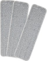 CLEANLY Lot de 3 tampons en microfibre pour système de nettoyage avec fonction spray – Ensemble de vadrouille – Raclette de sol