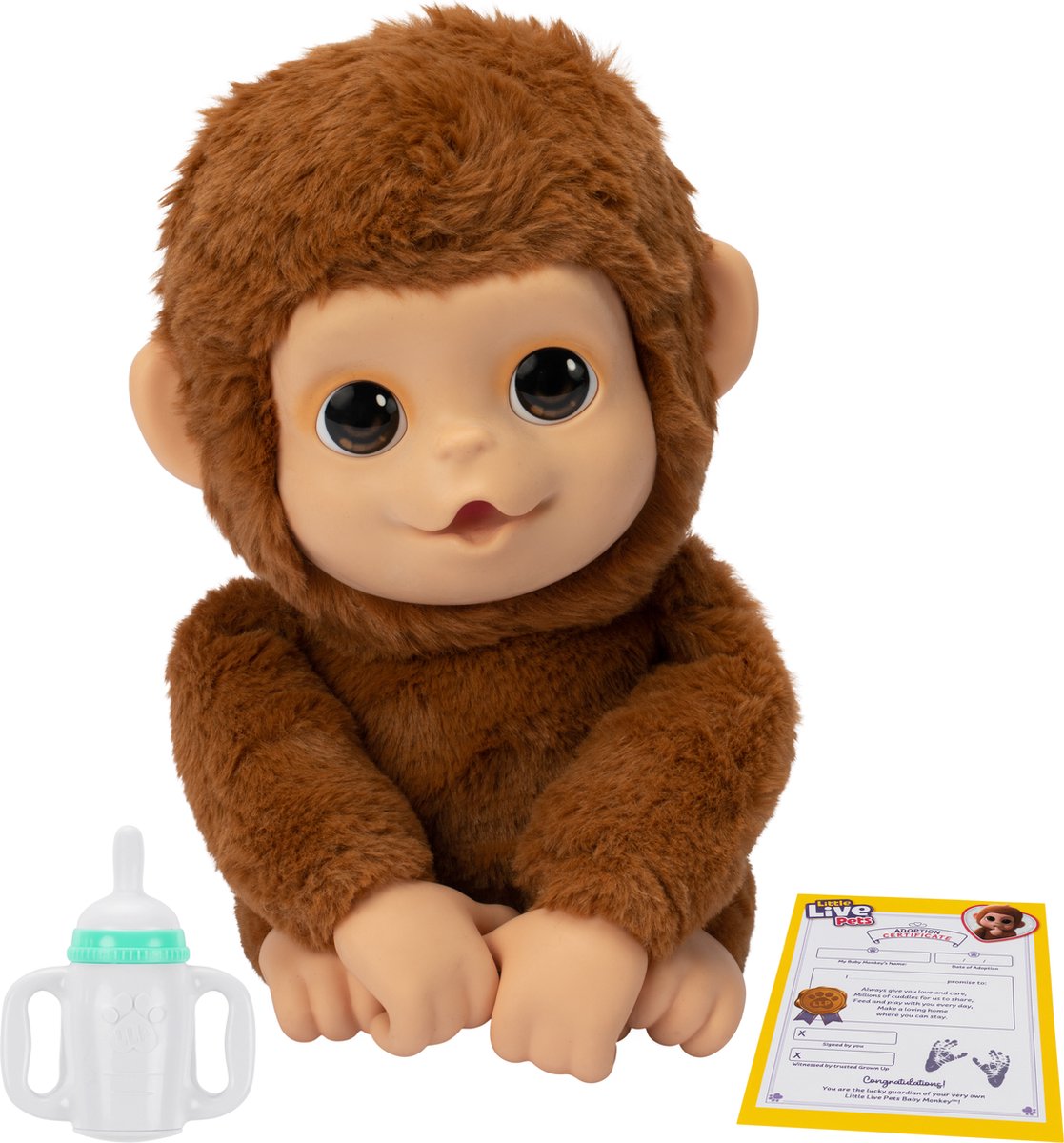 Little Live Pets - My Baby Monkey Mango - Interactieve knuffelaap — afbeelding 8
