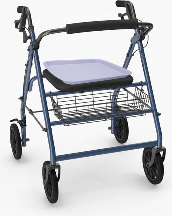 Foto: Rollator dienblad universeel 27 x 36 cm incl antislipmat paars