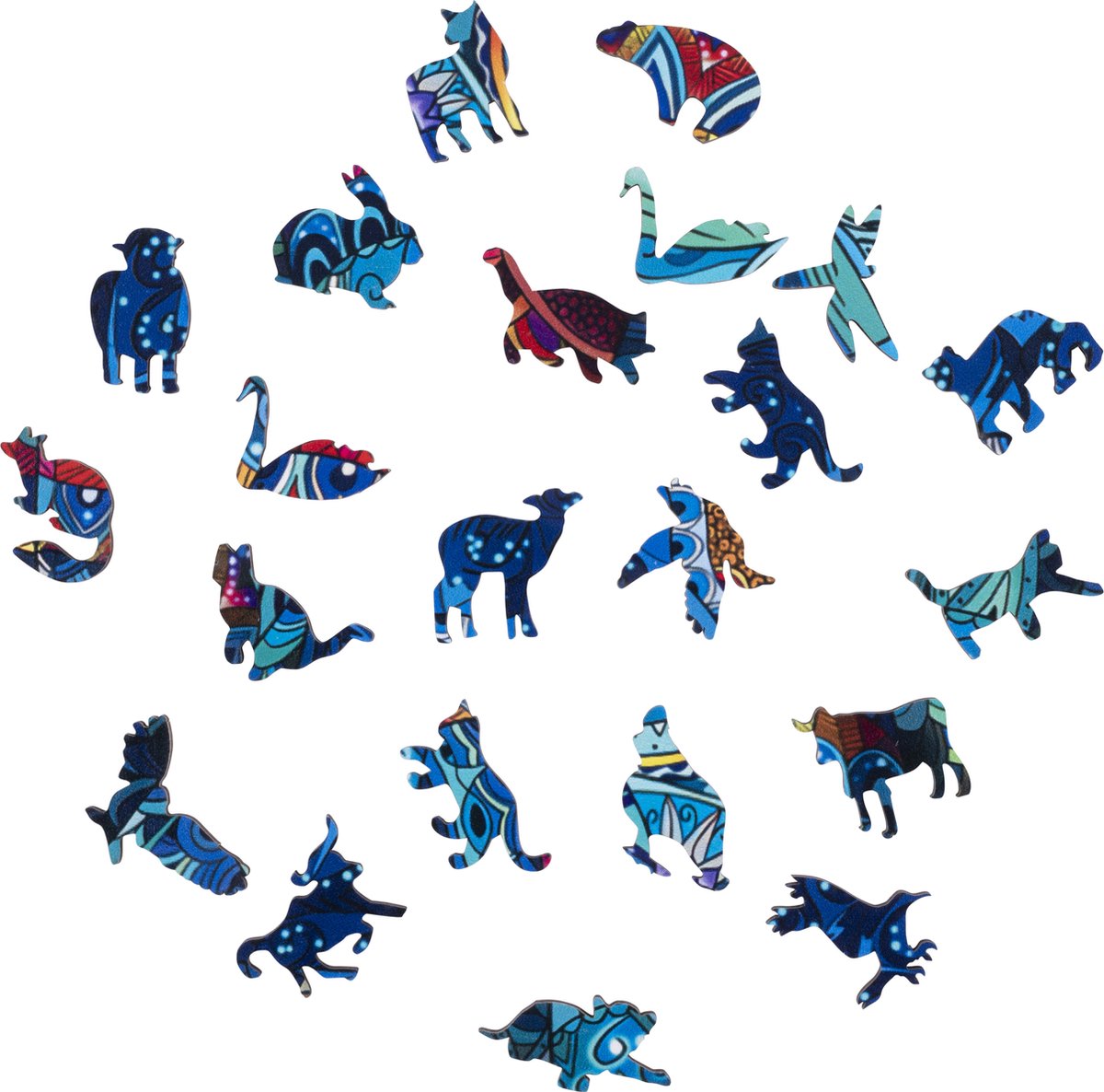 Houten Puzzel Olifant – 178 Unieke Puzzelstukjes – A4 Formaat Houten Legpuzzel – Dieren Puzzelspel – Uitdagend Denkspel – Inclusief Opbergetui – Engelhart — afbeelding 4