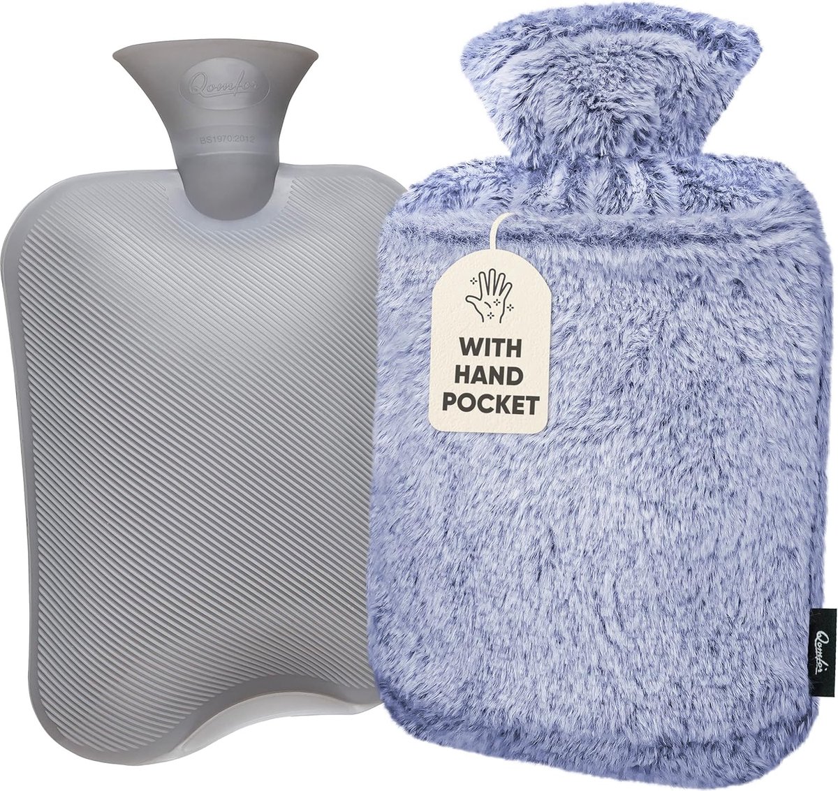 Goedkoopste Warm water kruik- 1,8L Kruik _(Blauw