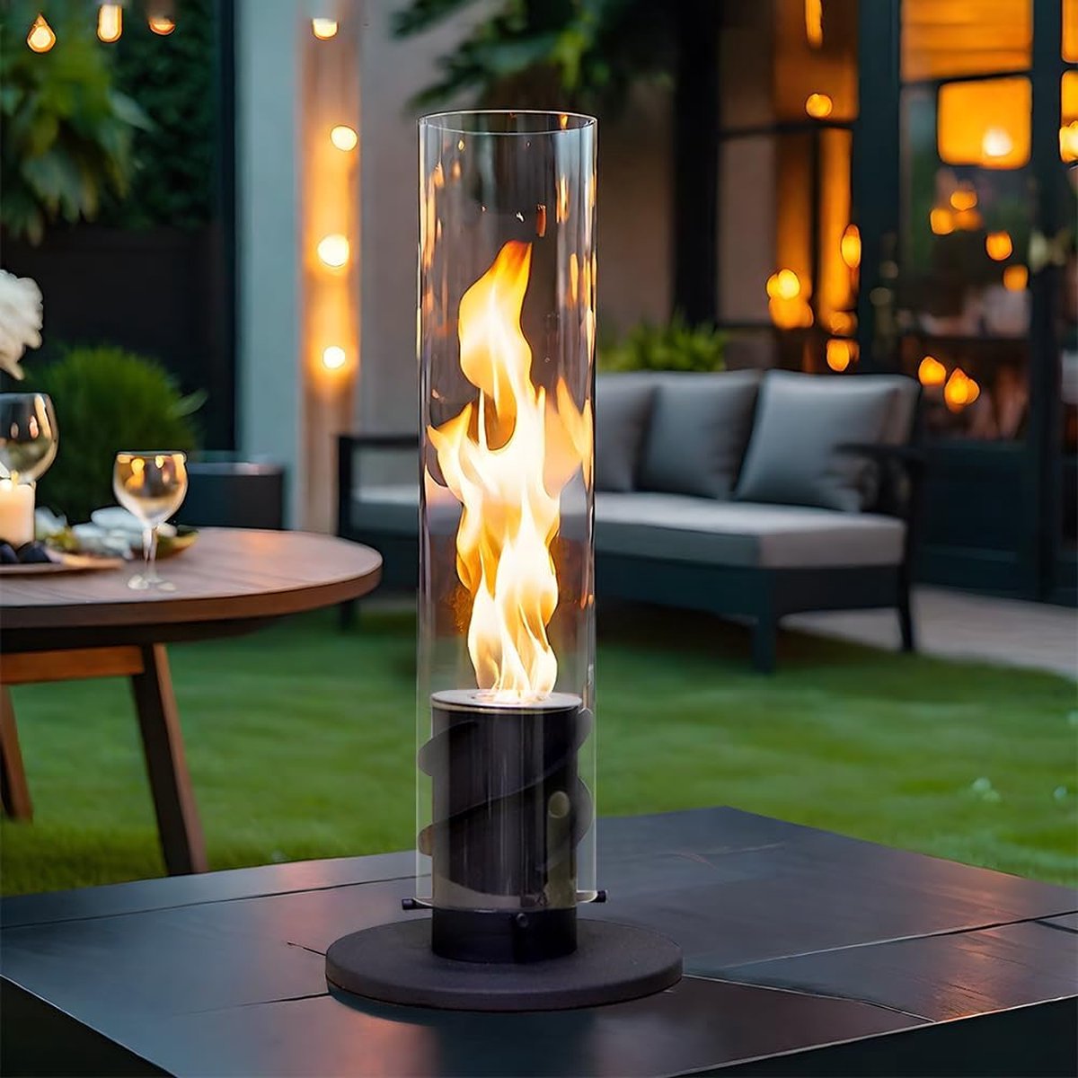 Bol.com Fiérza Sfeerhaard - 40CM - Tafelhaard - Buitenhaard - Binnen & Buiten - Bio-Ethanol Haarden aanbieding