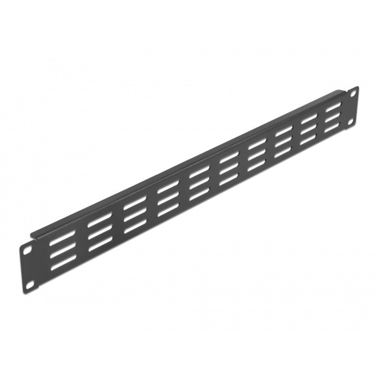 Image of 19 inch ventilatiepaneel | horizontale sleuven | 1U | zwart