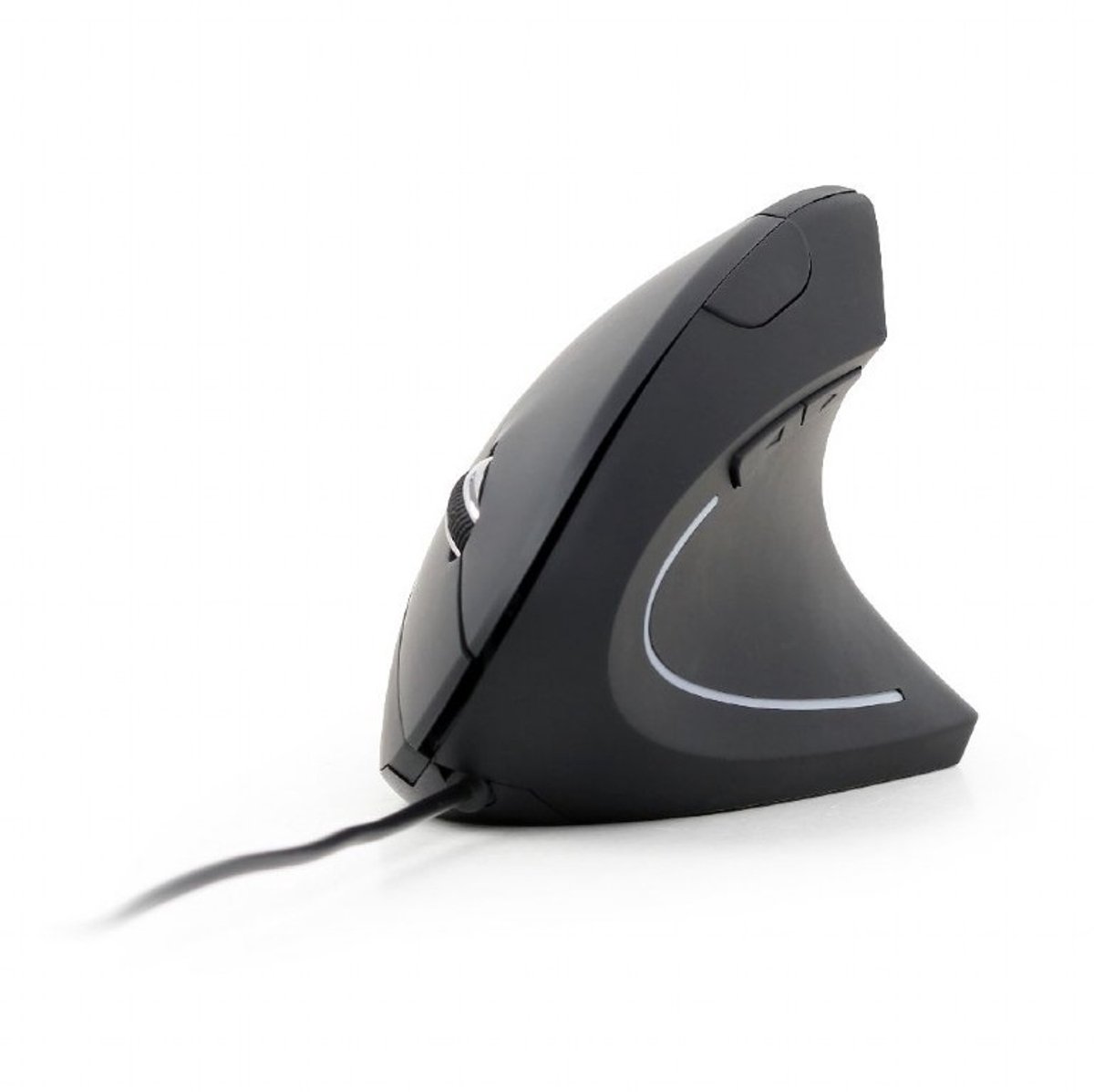 Ergonomic 6-button optical mouse black