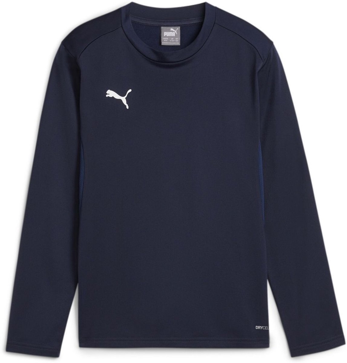 Puma kinder-crew-sweatshirt TeamGoal Training Sweat Jr 658651 Marineblauw