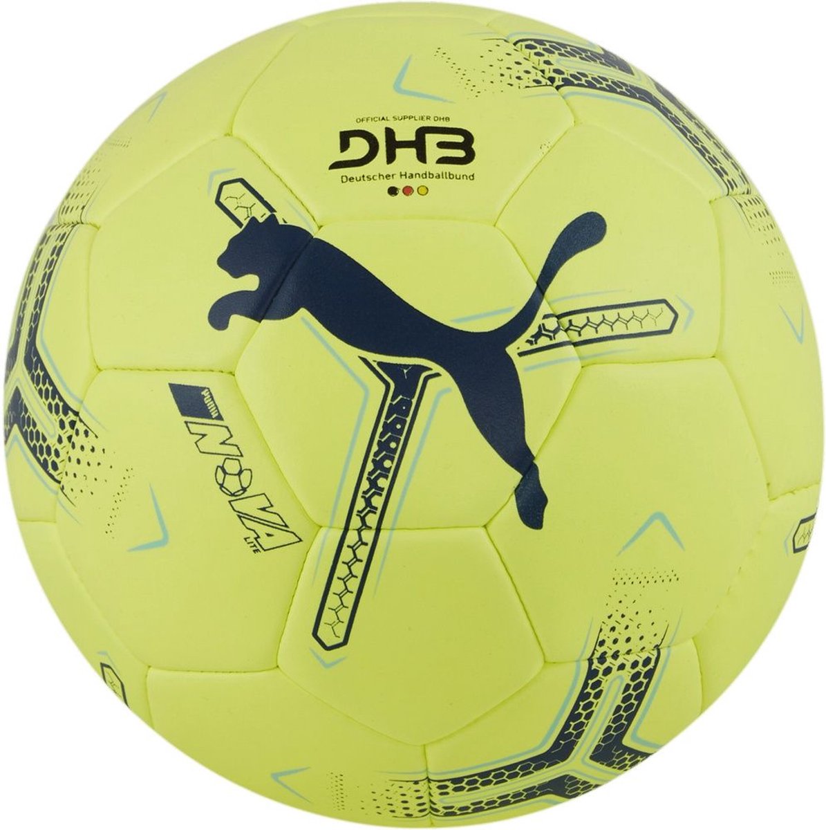 Puma Kinder Handball Nova Lite 084387 Fizzy Apple- Skies-I Grijs