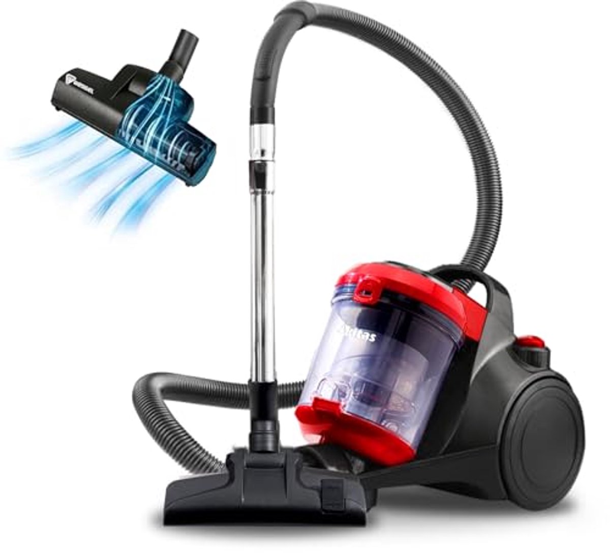 Zonder zak 850W stofzuiger met turbo borstel - Perfect voor huisdieren