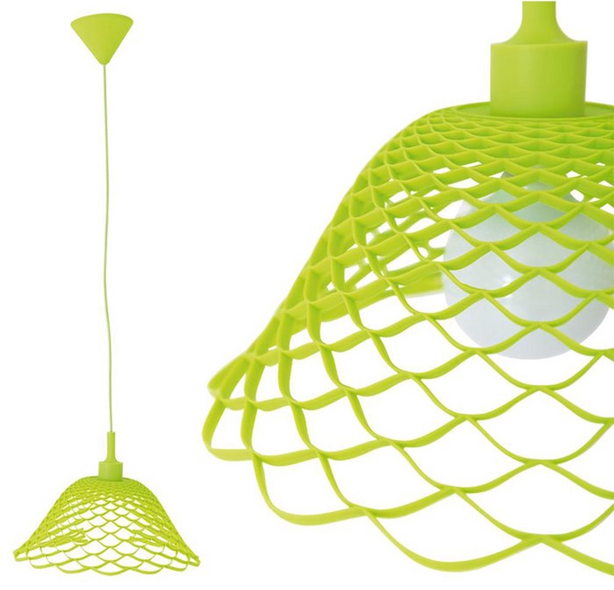 Hanglamp Kinderlamp "Cera" Hoogte 108cm Kunststof Groen