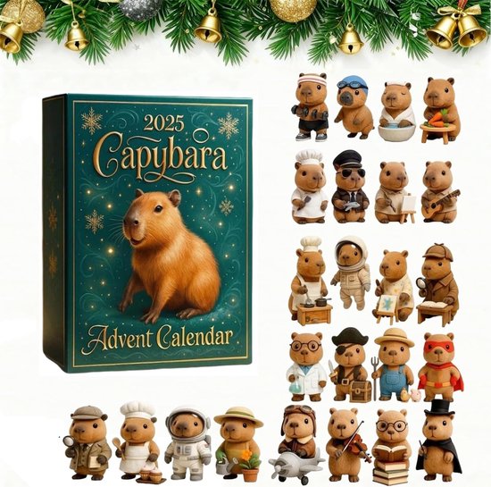 Calendrier De L'Avent Capybara 2025, Calendrier De Compte à
