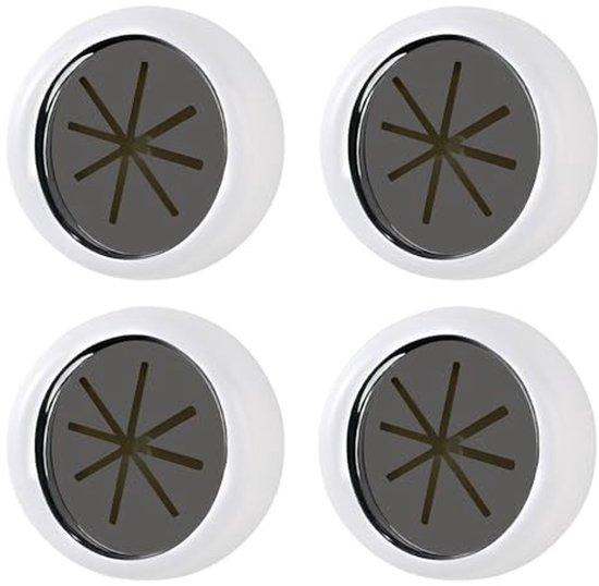 Alyvisun 6 Stuks Theedoekhouders, Zelfklevende Handdoekhaakjes, Ronde Handdoekhouders voor Keuken, Badkamer en Huis, Zuignap Handdoekhouder, Handdoekrail Zonder Boren