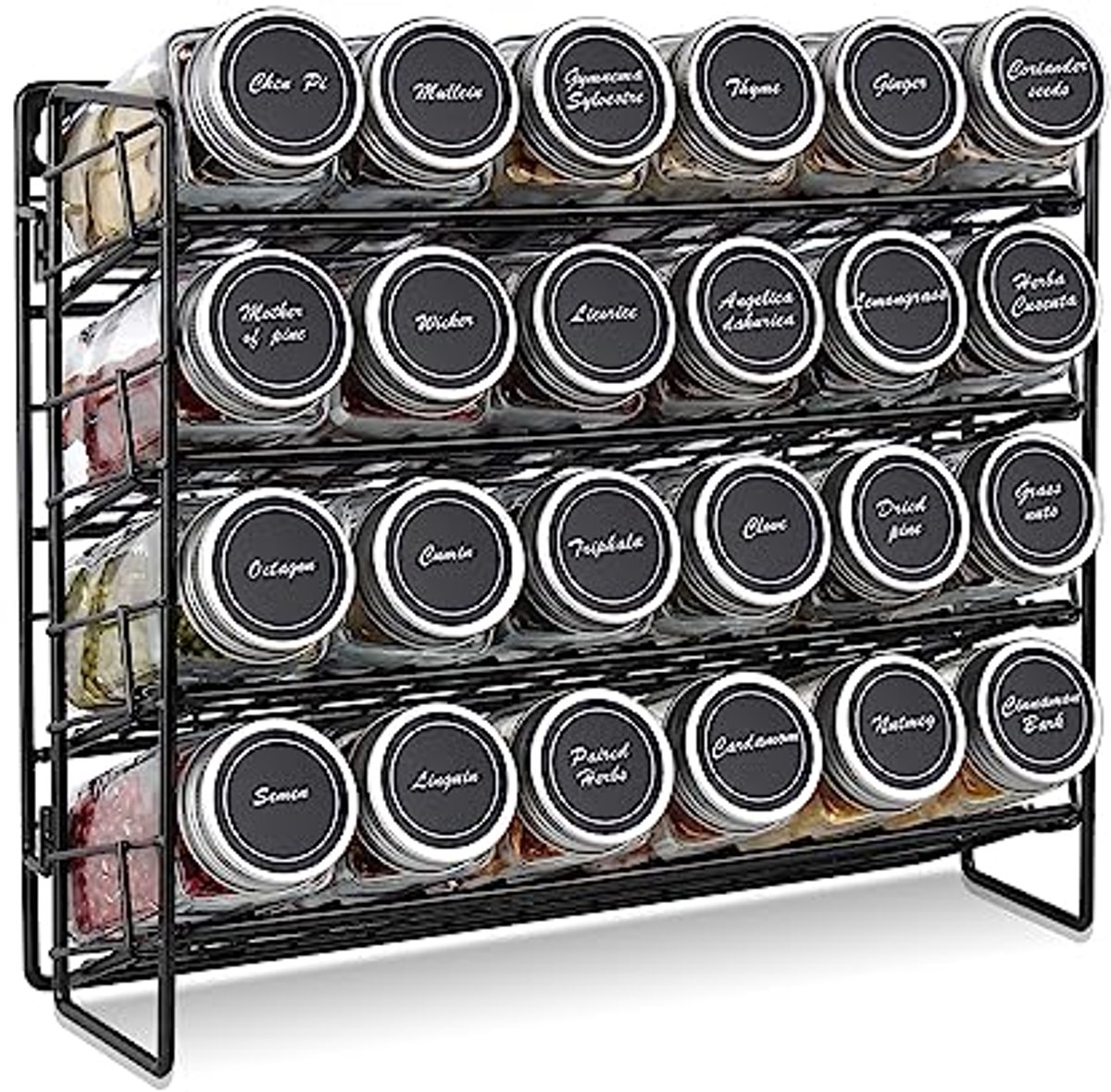 4-laags kruidenrek organizer voor keuken en kast - Ruimtebesparend en opvouwbaar