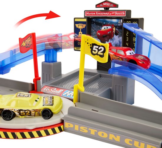 Disney Pixar Cars Piston Cup Stuntbaan Speelset - Bliksem McQueen - 4+ jaar