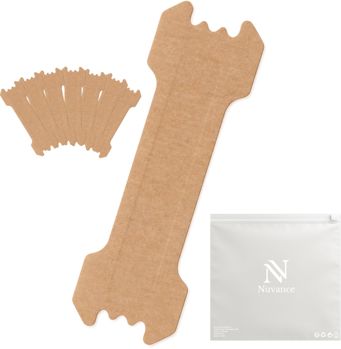 Nuvance Neusstrips 100 Stuks - Neuspleisters - Bruin - Anti Snurk Pleisters - Neusspreider - Snurken - Betere Ademhaling