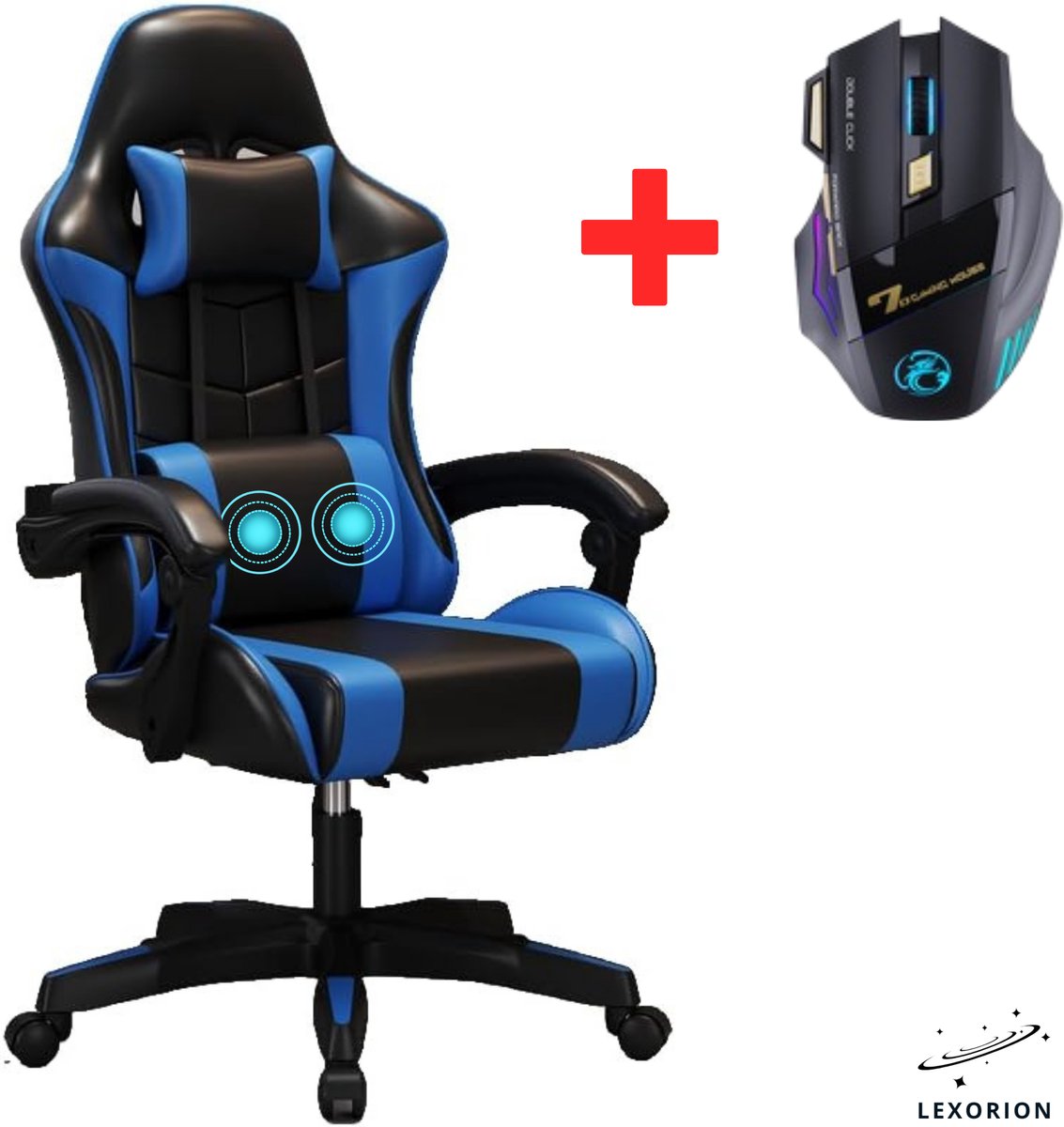 Lexorion Ergonomische Gaming Stoel met Gratis RGB Muis