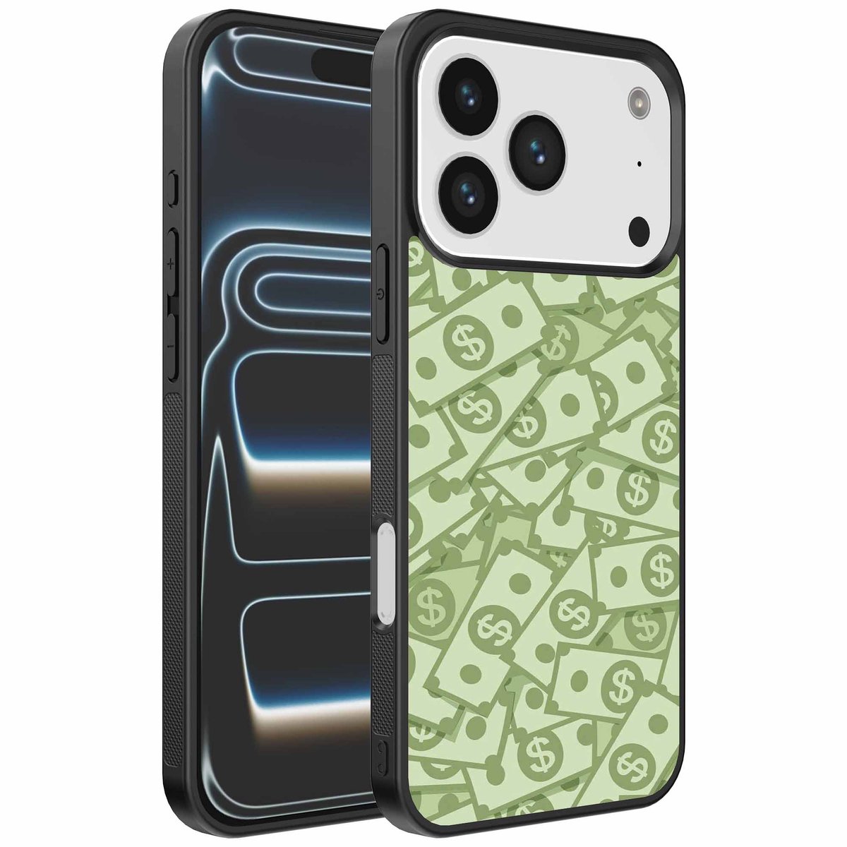 Geschikt voor iPhone 17 Pro Telefoonhoesje met Geld Opdruk - TPU Backcover Case With Money Design - Smartphonica geschikt voor iPhone 17 Pro