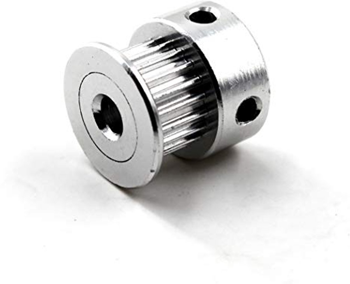GT2 Timing Belt Pulley 20 Teeth 5mm Bore for 6mm Timing Belt 3D Printer Pack with 5 (Wrench Included)