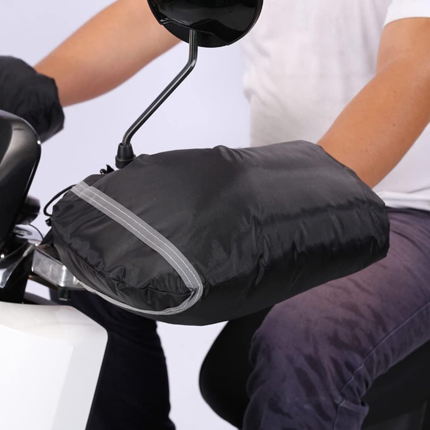Motorstuurhandschoenen - Winddichte en waterdichte handschoenen - Geschikt voor sneeuwscooters/scooters/ATV's/motoren - Warme handschoenen voor koud weer - Handschoenen voor e-bikes - Warme handschoenen voor de winter, universeel inzetbaar – foto 7
