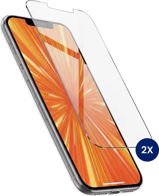 R2B Protection d’Écran Compatible avec iPhone 14 – Lot de 2 – Cadre d’Installation & Kit de Nettoyage Inclus – Protège-écrans