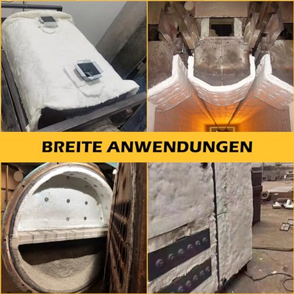 2 stuks keramische vezel isolatiedeken hoge dichtheid 2400F brandwerende isolatie schot vaatwasser isolatiedeken voor ovens ovens smeden brand bakstenen open haard, wit (24 x 48 x 1