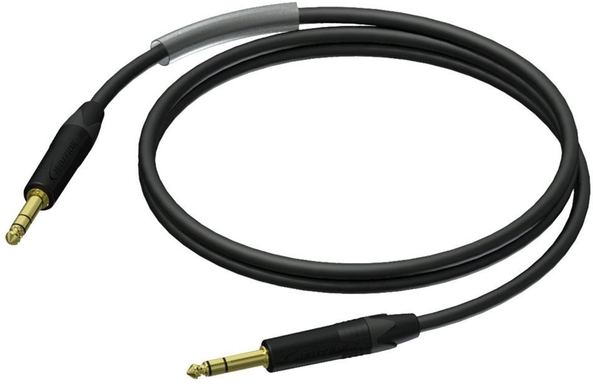 Procab / Neutrik PRA610 6,35mm Jack stereo audio kabel - 3 meter