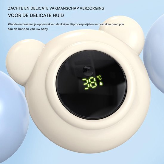 Bath thermometers, waterthermometers baby - Waterdichte veilige water thermometers met LED -display,Digitaal peuterverzorgingsproduct voor bad- en poolgebruik van Merkloos — afbeelding 5